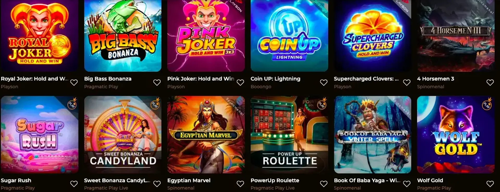 Les jeux disponibles sur ROLLEDORADO Casino – Univers Immersif