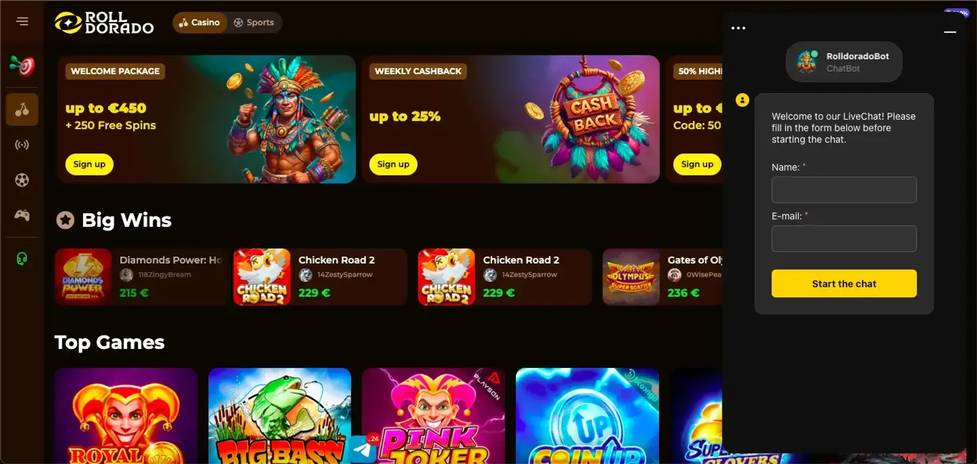 Pourquoi choisir ROLLEDORADO Casino