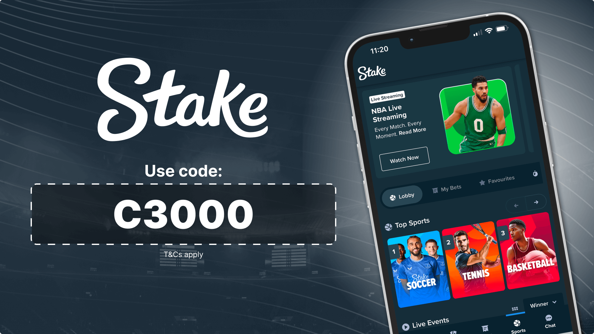 Inscription et application Stake