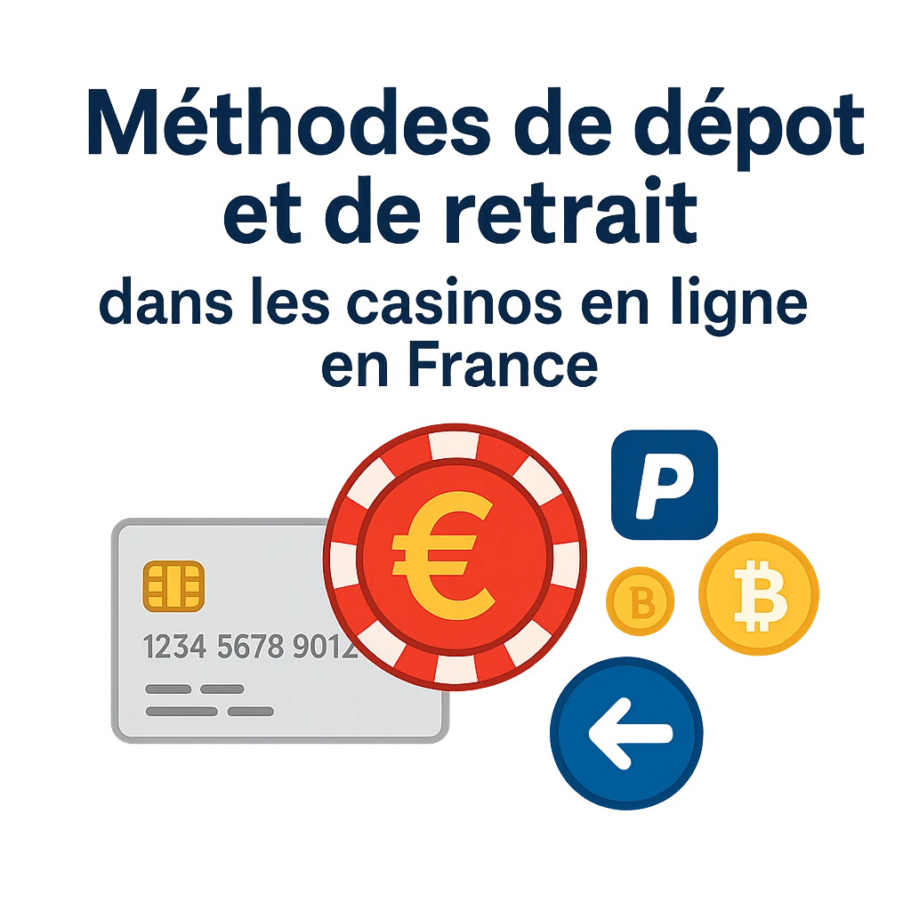 Méthodes de dépôt et de retrait dans les casinos en ligne en France