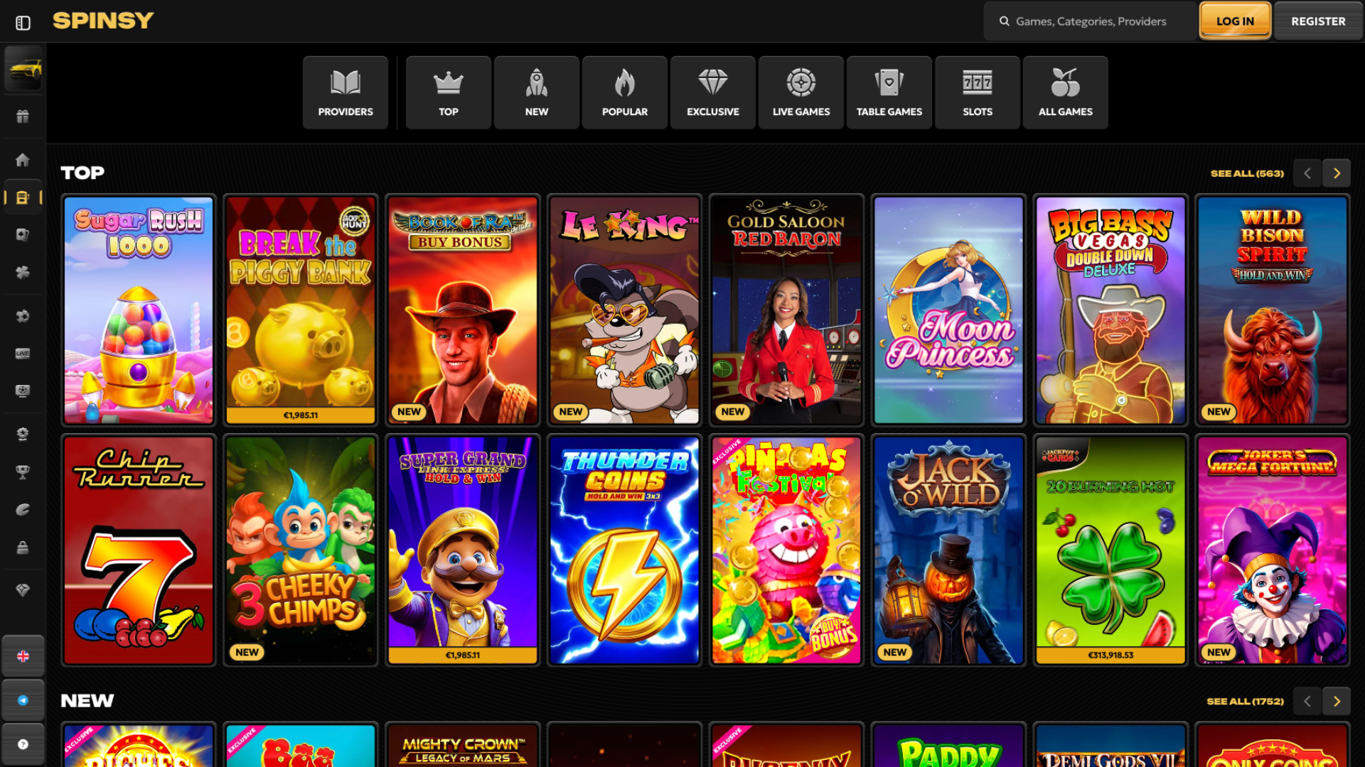 Plus de 9 000 jeux – Machines à sous, jeux de table & casino live