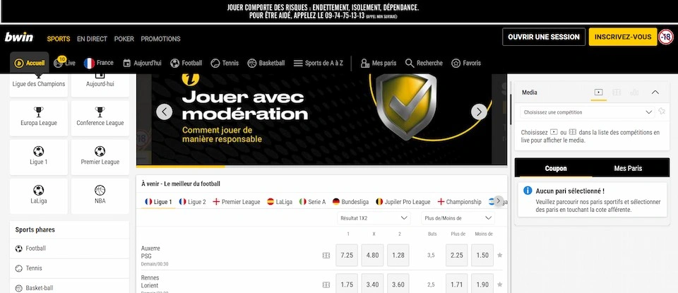 Bwin – Grande diversité de jeux et casino en direct de qualité