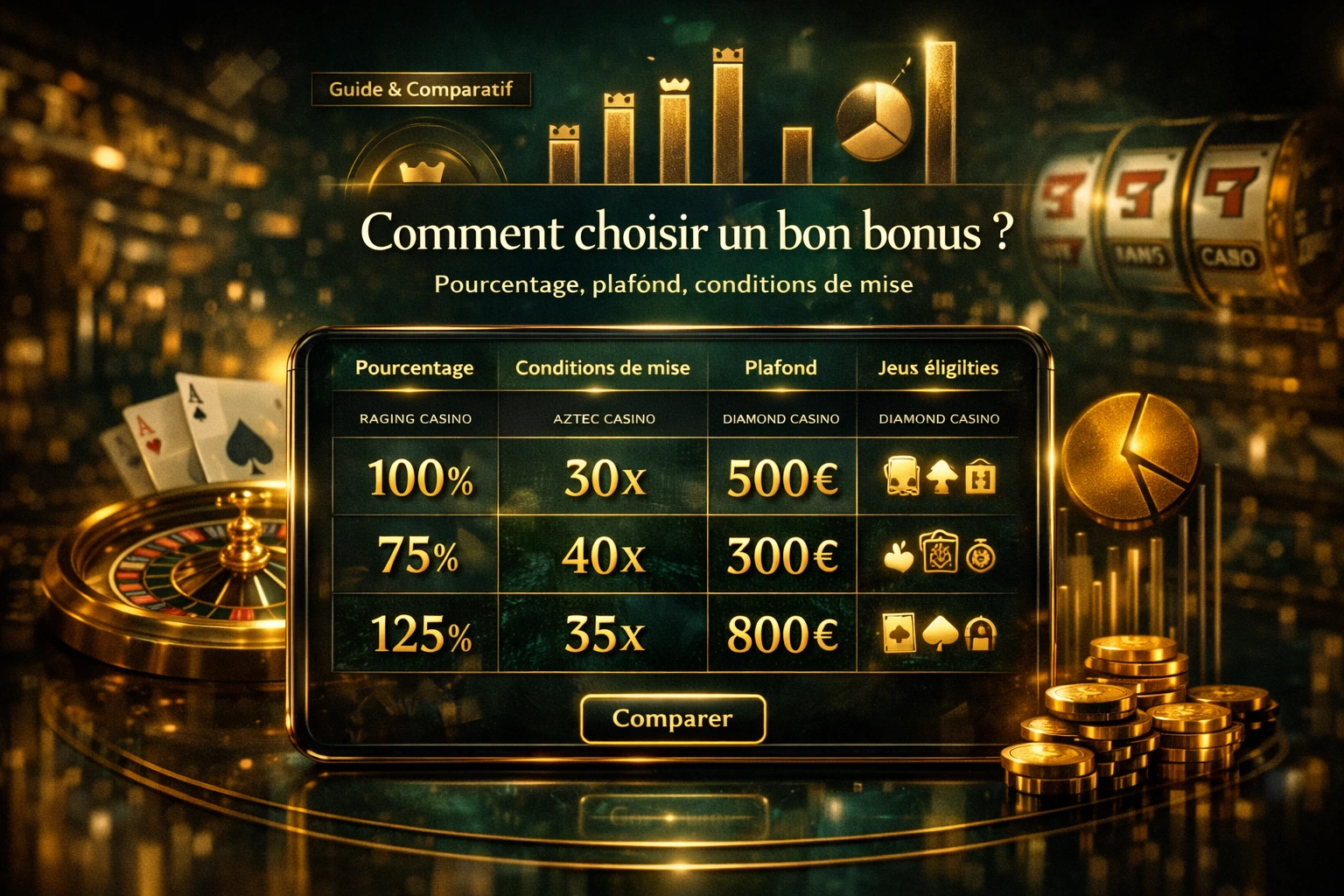 🚦Comment reconnaître un bon bonus de dépôt casino