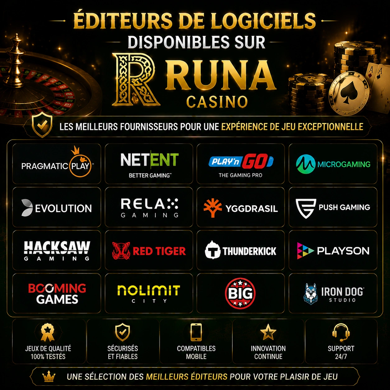 Catalogue de Jeux du Casino En Ligne Runa