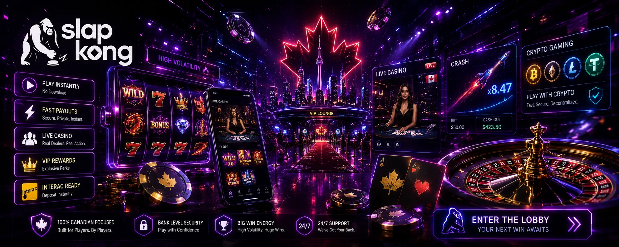 SLAP KONG Casino Review — What Canadian Players Actually Need to Know