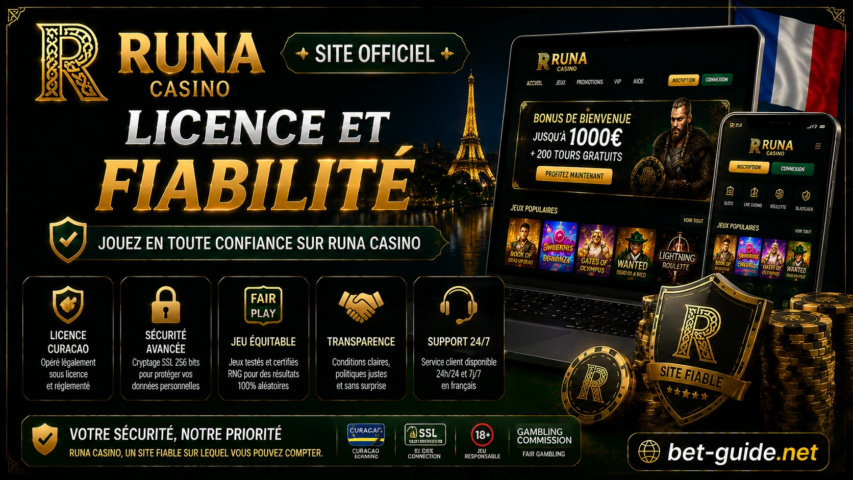 Runa Casino Site Officiel : Licence et Fiabilité