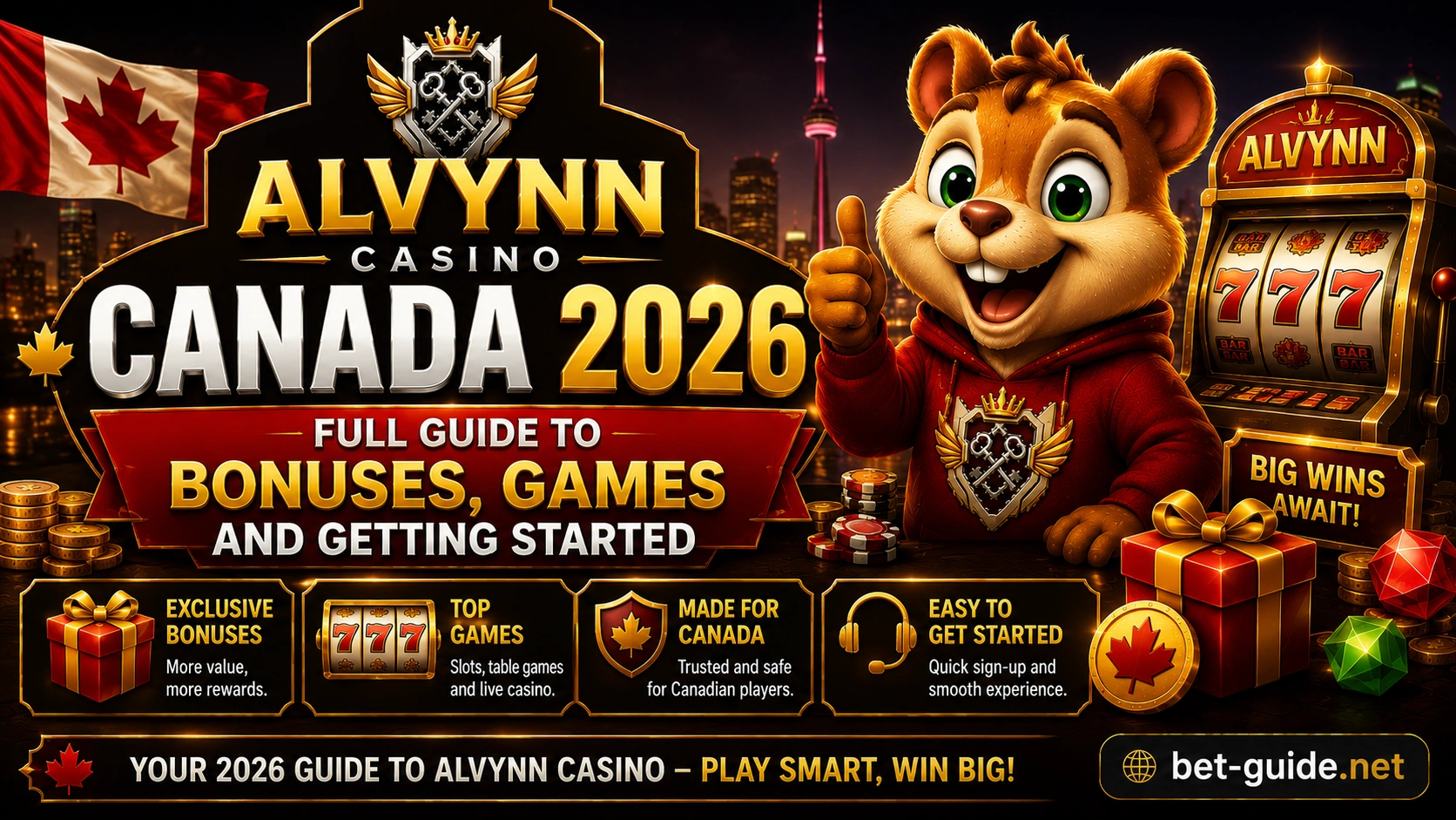 Alvynn Casino Canada 2026: Full Guide to Bonuses, Games and Getting Started