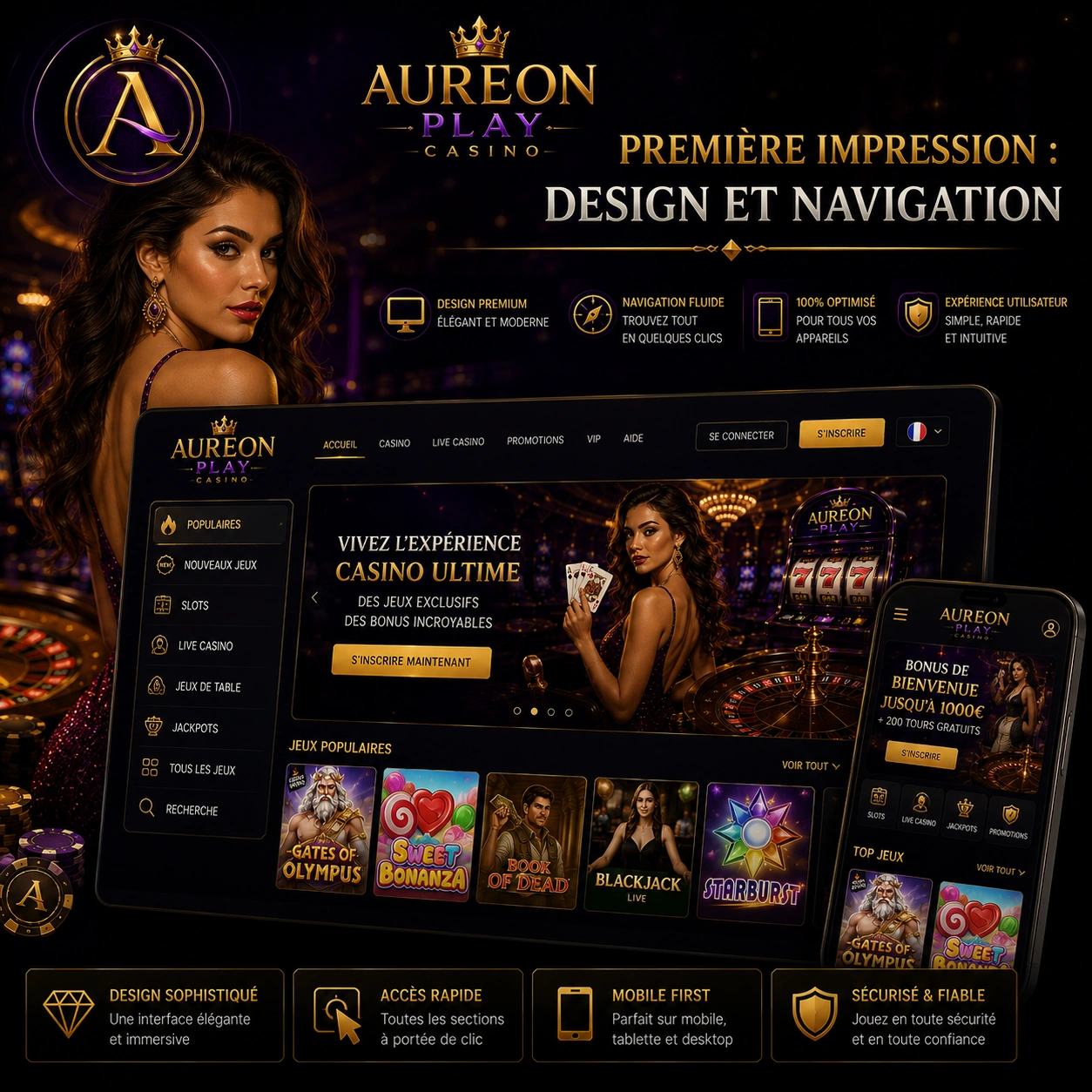 Première impression : design et navigation