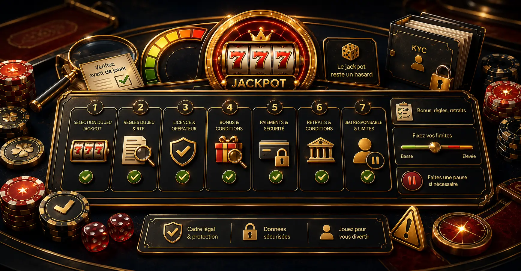 Avant de choisir un site jackpot, prenez le temps de vérifier