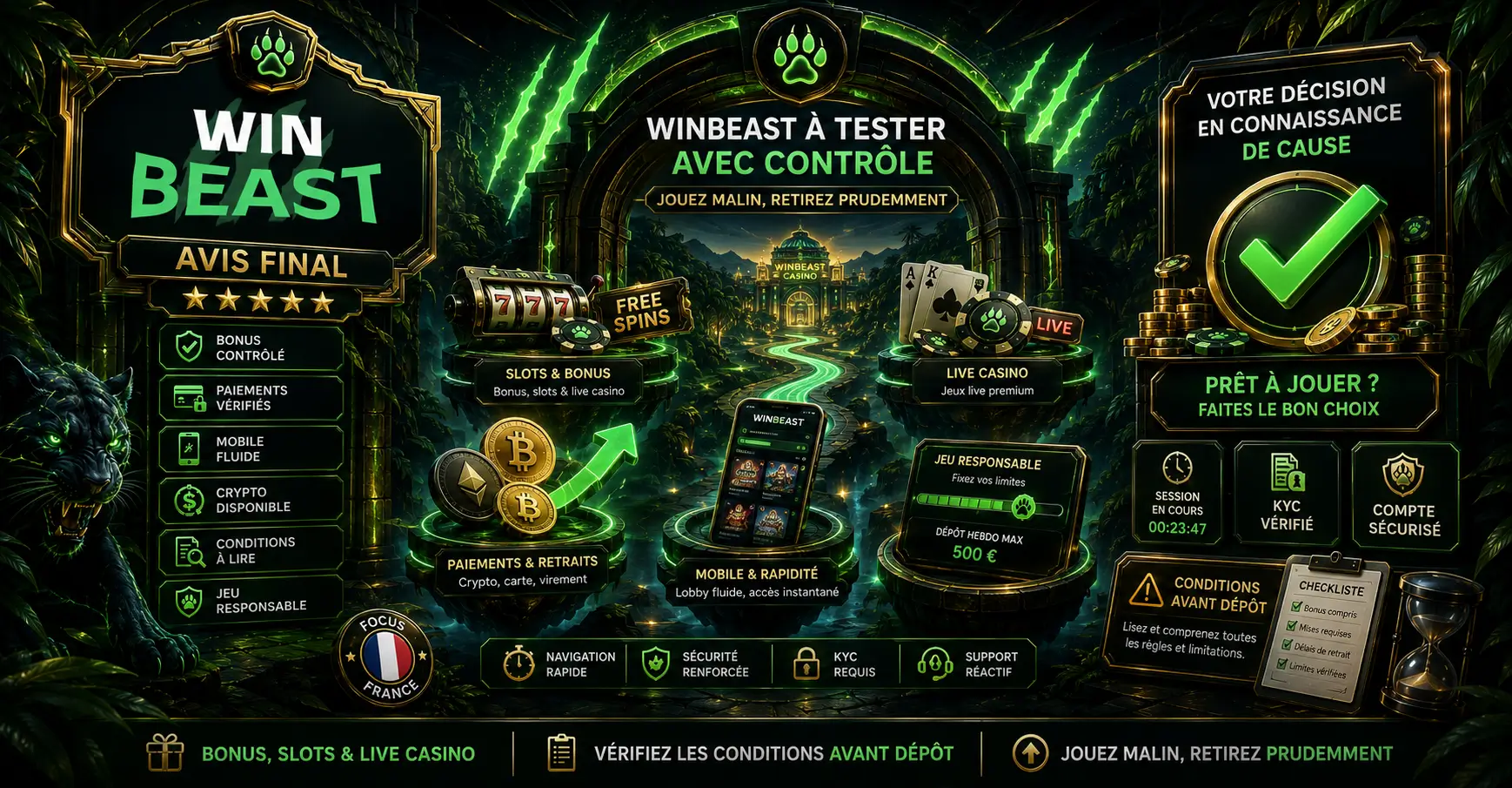 Notre verdict sur WinBeast Casino