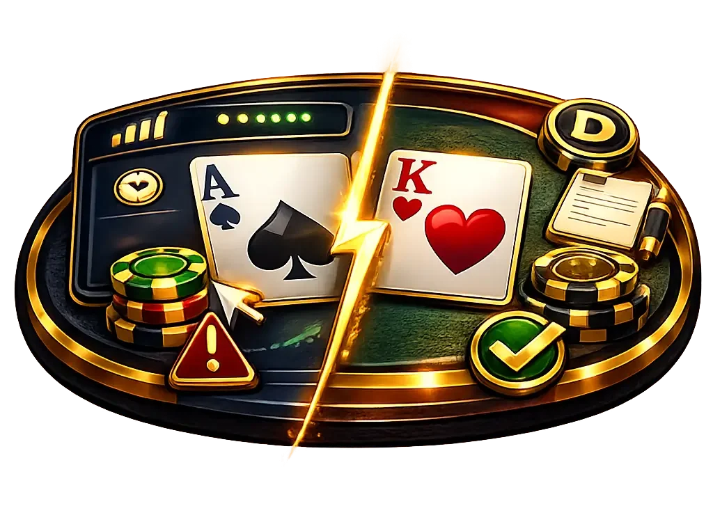 Texas Holdem en ligne : ce qui change par rapport à une table physique